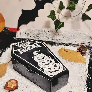 Spooky Season Halloween Crystal Coffin Assortment - Stones for Protection, Intuition and Transformation