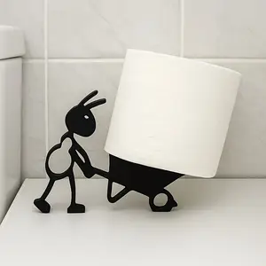 Simple and practical tissue holder - cute and modern ant design with lively animal imagery. This elegant tissue box adds humor and style to your bathroom space, perfect for home decor, office restrooms, or any washroom area. An ideal creative gift choice