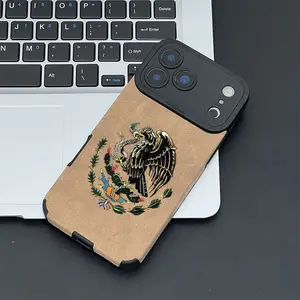 Ethnic Style Eagle Totem Pattern Made of TPU and leather the touch is as delicate and skin friendly as velvet suitable for Apple 17 16 15 14 13 12 11 Pro Max Plus X XS MAX