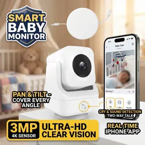 4K Pan-Tilt Home Camera V3 5G&2.4GHz Wireless WiFi Camera,WDR Color night vision,Human Motion Pet Detection for baby and pet Monitor, Motion Tracking, Two Way Audio