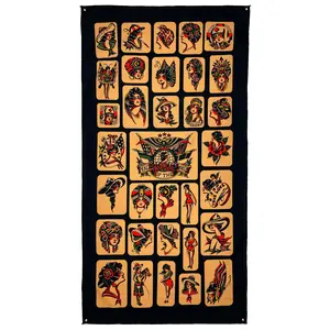 Percy Waters Girl Head Tapestry