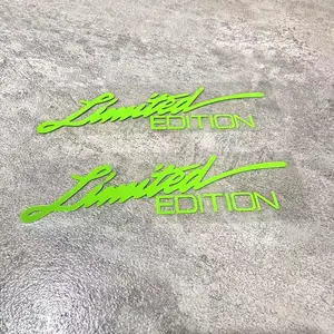 2pcs Vinyl Sticker Window Sticker -styling 3D LIMITED EDITION Decoration Reflective Laser Decal for  Accessories