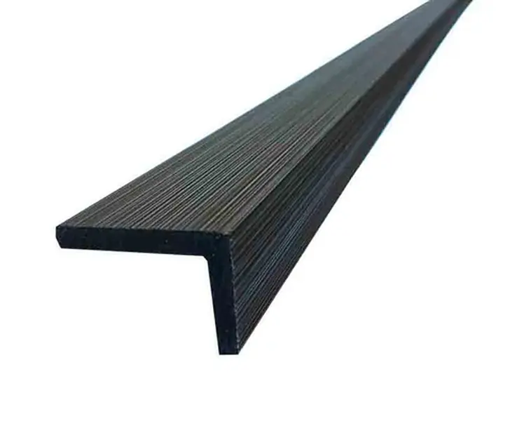 Black 90° Exterior Corner Trim for Composite Slat Panels – Window & Door Molding