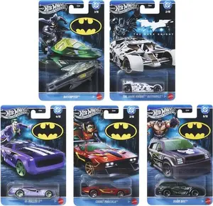 Hot Wheels 1:64 Silver Series Batman 10-Piece S Assortment (DC)  [COLLECTIBLES] Ships IN OWN Container , Toy Car, Assortment