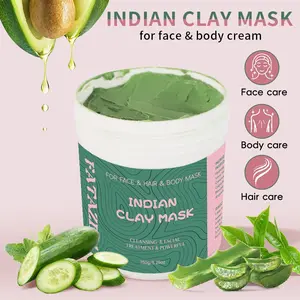 High Purity Indian Mud Mask, Deep Cleansing & Exfoliating, Hydrating Formula, Long-Lasting Oil Control, Gentle on Skin