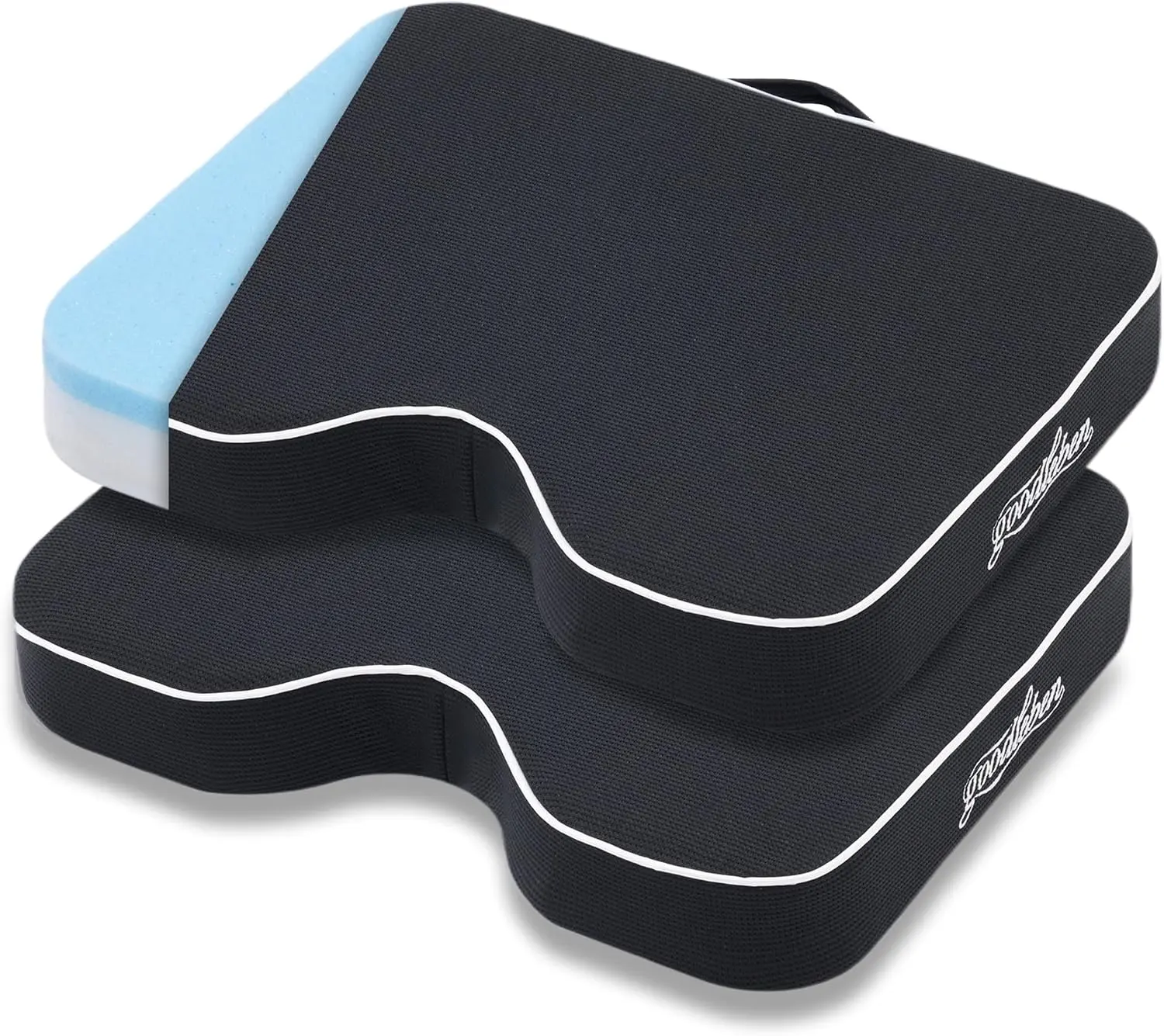 Stadium Cushion with Dual-Layer Foam (30D Support + 40D Memory), High Elasticity & Breathable, Waterproof Thick Bleacher Pad for Long Games, Portable for Outdoor Indoor SeatingGift.