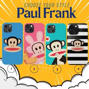 Paul Frank Julius Monkey Tough Case - Playful Look, Military-Grade Safety - Bright & Durable for iPhone