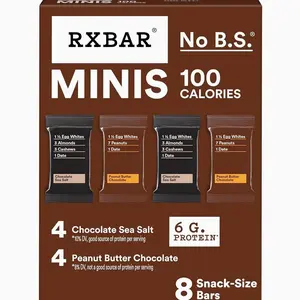 RXBAR Minis Protein Bars, Protein Snack, Snack Bars, Variety Pack, 7.3oz Box (8 Count)