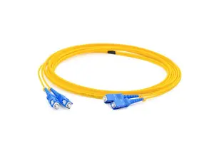 AddOn ADD-SC-SC-2MS9SMF 6.56 ft. Yellow 10m Single-Mode fiber (SMF) Simplex SC/LC OS1 Yellow Patch Cable