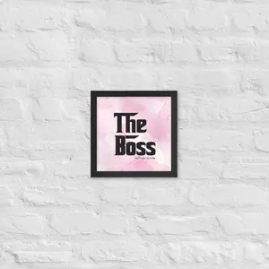 The Boss Square Framed Photo Paper Poster