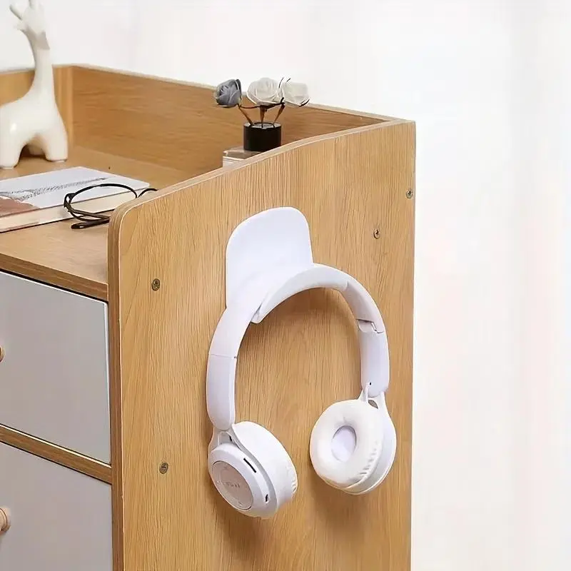 Headphone Holder, 1 Count Wall Mounted Headphone Holder, Headphone Organizer, Home Organizer for Headphone, Game Controller, Practical Hook for Most Headphone, Headphone Hanger, Headphone Storage, Headphone Stand