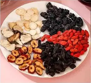 Five Treasures Tea Kidney-Nourishing Ginseng Energizing 40 cups Pack with Red Dates Goji Berries Mulberries for Daily Wellness