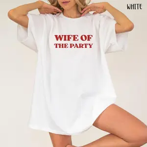 Wife Of The Party TShirt, Bride to be gift, Engagement Party gift, Bachelorette Party tee, Funny Bride Tee, Bride Tribe Shirt graphic tees