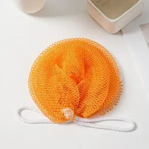 African Exfoliating Net Sponge 100% Nylon Lightweight & Personal Bath Sponge for Hygienic Healthy Skin Durable Waterproof Travel Pouch Included 45 Inches Long Shower