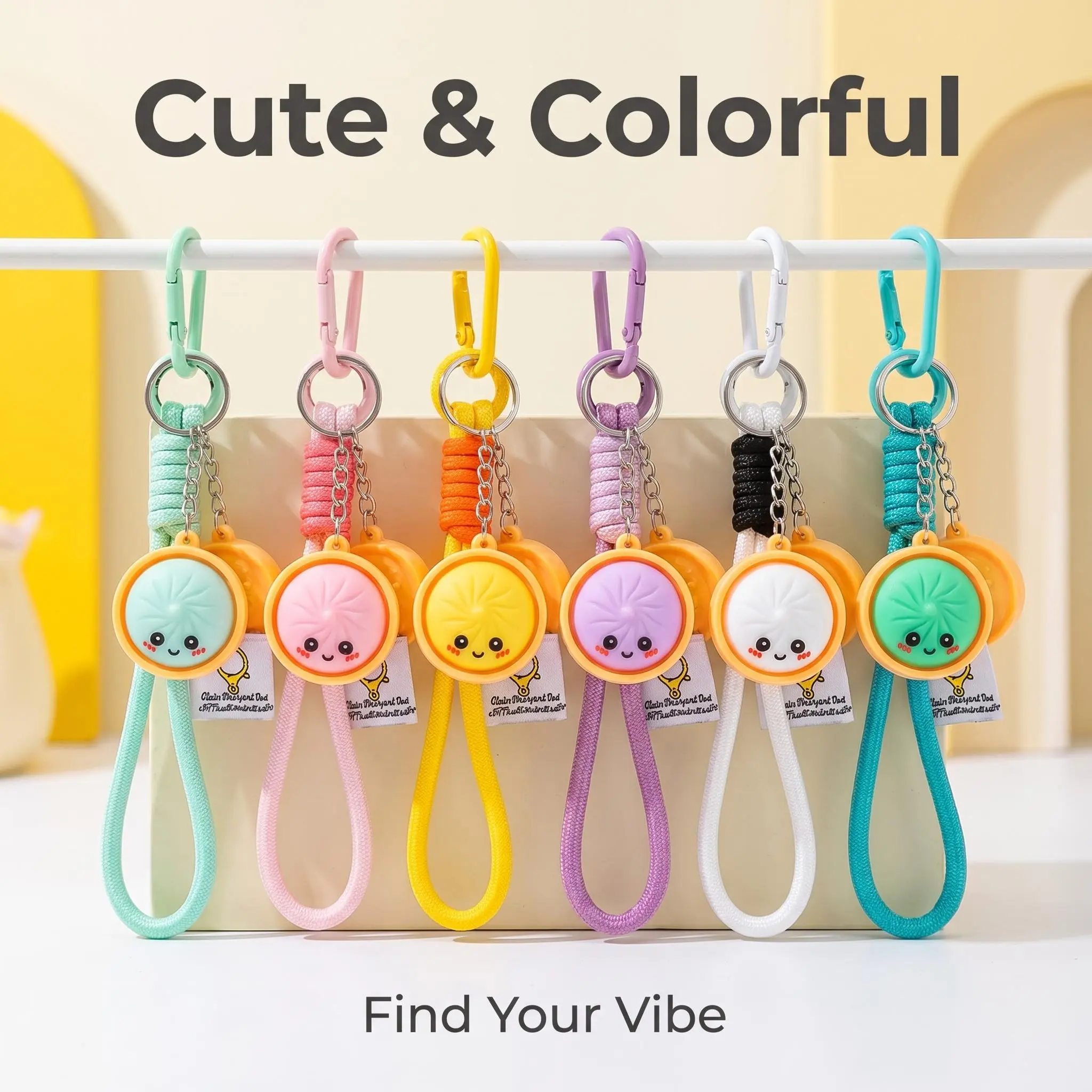 3pcs Cute Small Cellphone Keychain Set - Mobile Phone Bag Pendant, Phone Strap Charm Accessory, Random Colors, Classroom Rewards, Birthday Surprise Gifts