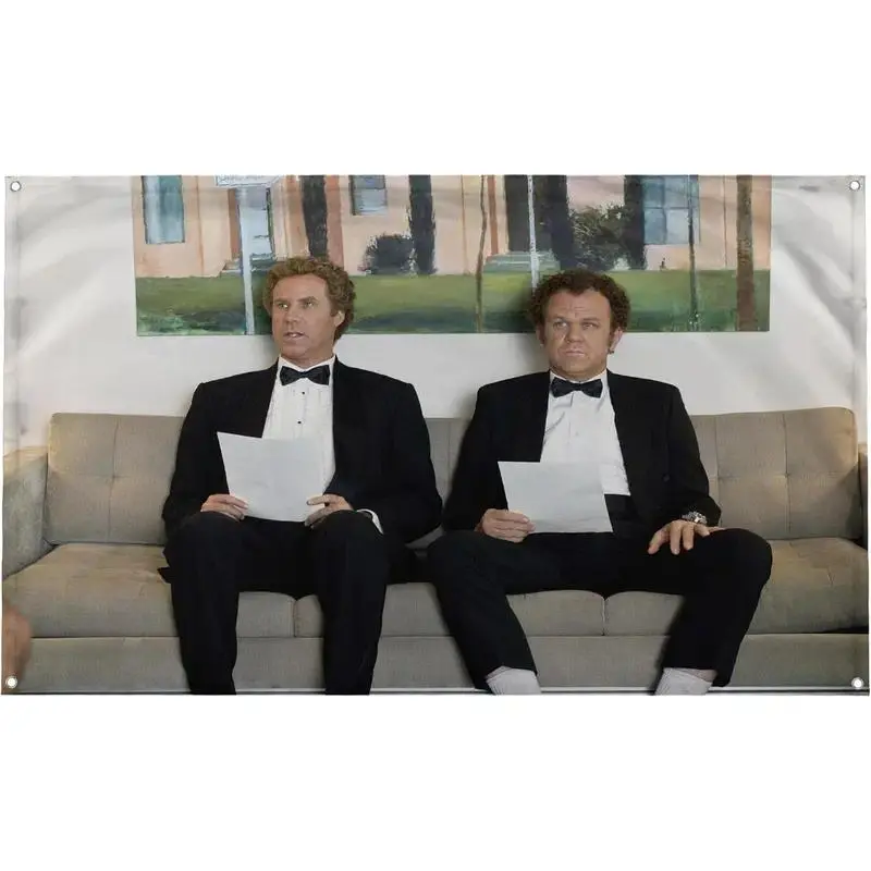 Will Ferrell Step Brothers The Interview Rectangular Fabric Tapestry, 3x5 Ft 1-Piece Multi-Size Movie Quote Wall Decor, Easy-Hanging Home Office Accent