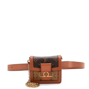 Pre-owned Louis Vuitton material Belt Bags Dauphine Bumbag Reverse Monogram Canvas BB by Rebag