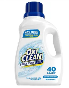 OxiClean White Revive Laundry Whitener and Stain Remover Liquid, 50 fl oz