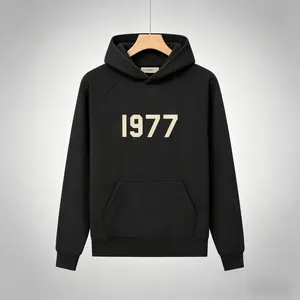 Women's Fear of God Essentials 1977 Collection SS22 Iron Hoodie - Casual Womenswear Top, Menswear-Inspired Sweatshirt