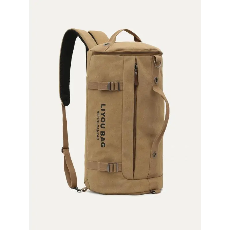 Unisex Chic Solid Large Capacity Multi-Function Backpack for Adults - School, Daily Use, Outdoor Adventure, with Buckle & Zip Closures (Sports & Outdoor Accessory)