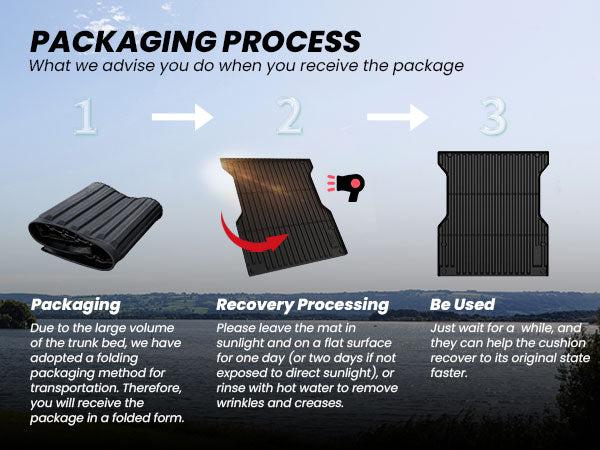 Lasfit fit for 2024-2026 Toyota Tacoma 5FT or 6FT Heavy Duty Truck Bed Mat or Tailgate Mat