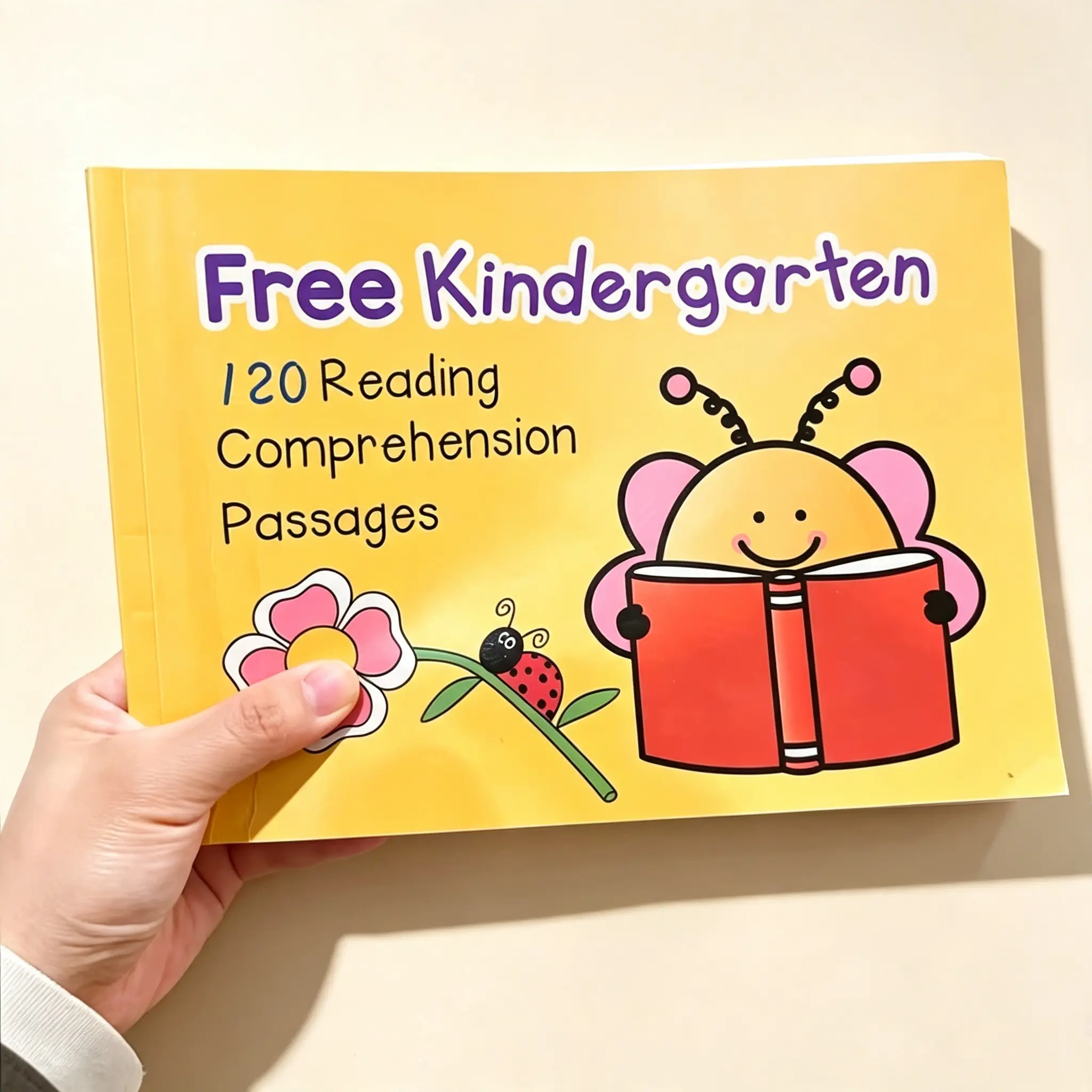 Reading Comprehension Workbook with 120 Introductory English Reading Exercises for Young Learners