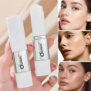 Buy one get one free - 2 in total, 2-in-1 color-changing foundation stick - a three-color foundation stick with brush, waterproof and sweatproof, can be used as a base, long-lasting, creates a natural, dewy nude makeup look. Concealer