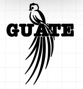 Stylish El Quetzal Guatemala Car Stickers