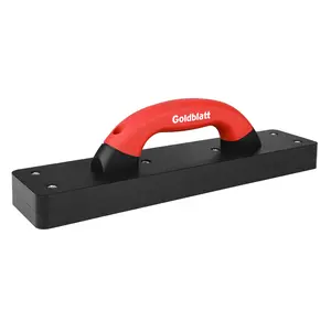 Goldblatt Tapping Block for Vinyl Plank Flooring, Heavy Duty Hammer-Free Flooring Installation Tool with 9" Large Soft-grip Handle for Installing Laminate, Hardwood, LVP, LVT or Engineered Wood
