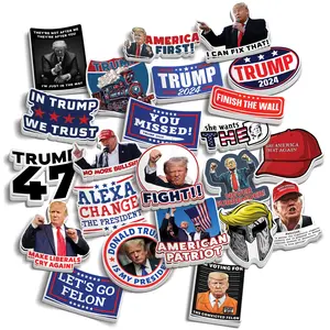 Trump 33 Piece Sticker Pack - Make American Great Again Decor Decorative Gift Tiles Sticker