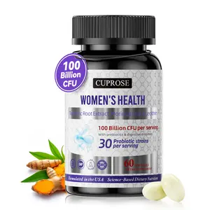 CUPROSE Probiotics for Women 100 Billion CFUs, Menopause, Joint Support & Bloating Relief, Turmeric Curcumin Moringa with Cranberry, Probiotics for Women Digestive Health - 60 Softgels