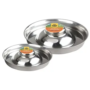 Pet Flying Saucer Dish – Stainless Steel Non-Tip Feeding Bowl by Advance Pets Products
