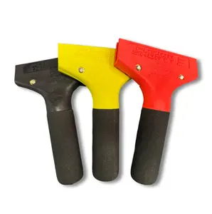 Fusion Shorty Squeegee Handle – Yellow And Coral