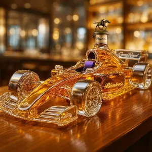 Racing Car Shape Borosilicate Glass Whiskey Decanter, Luxury Bottle & Home Bar Decor, Unique Design, High-Quality Material