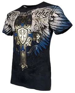 Xtreme Couture by Affliction Men's T-Shirt Tempest Black Crewneck Cotton