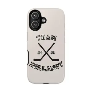Team Hollanov Heated Rivalry Phone Case, Hockey Romance Fan Gift Cover, Shane Hollander & Ilya Rozanov Tough Case