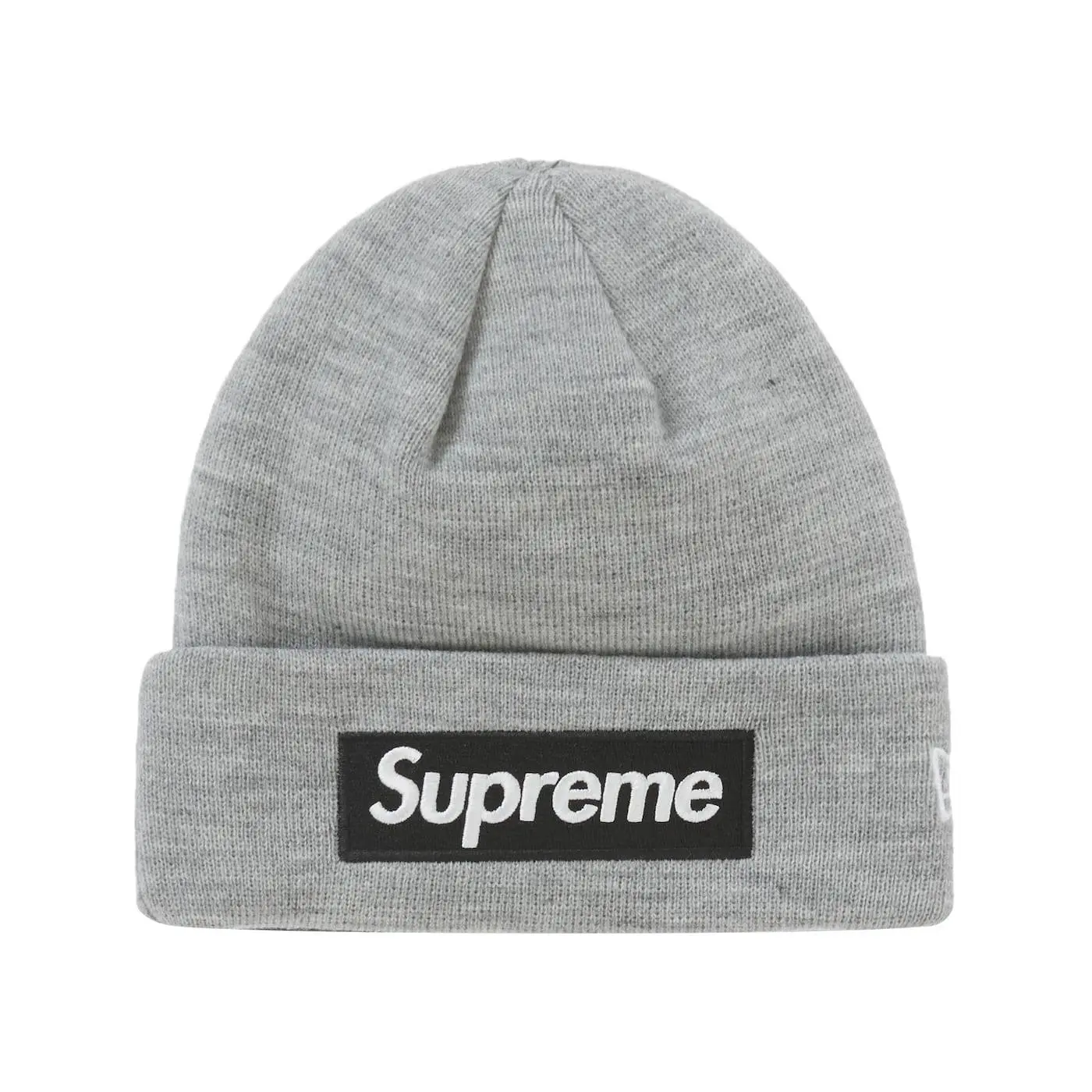 Supreme New Era Box Logo Beanie (FW22) Heather Grey