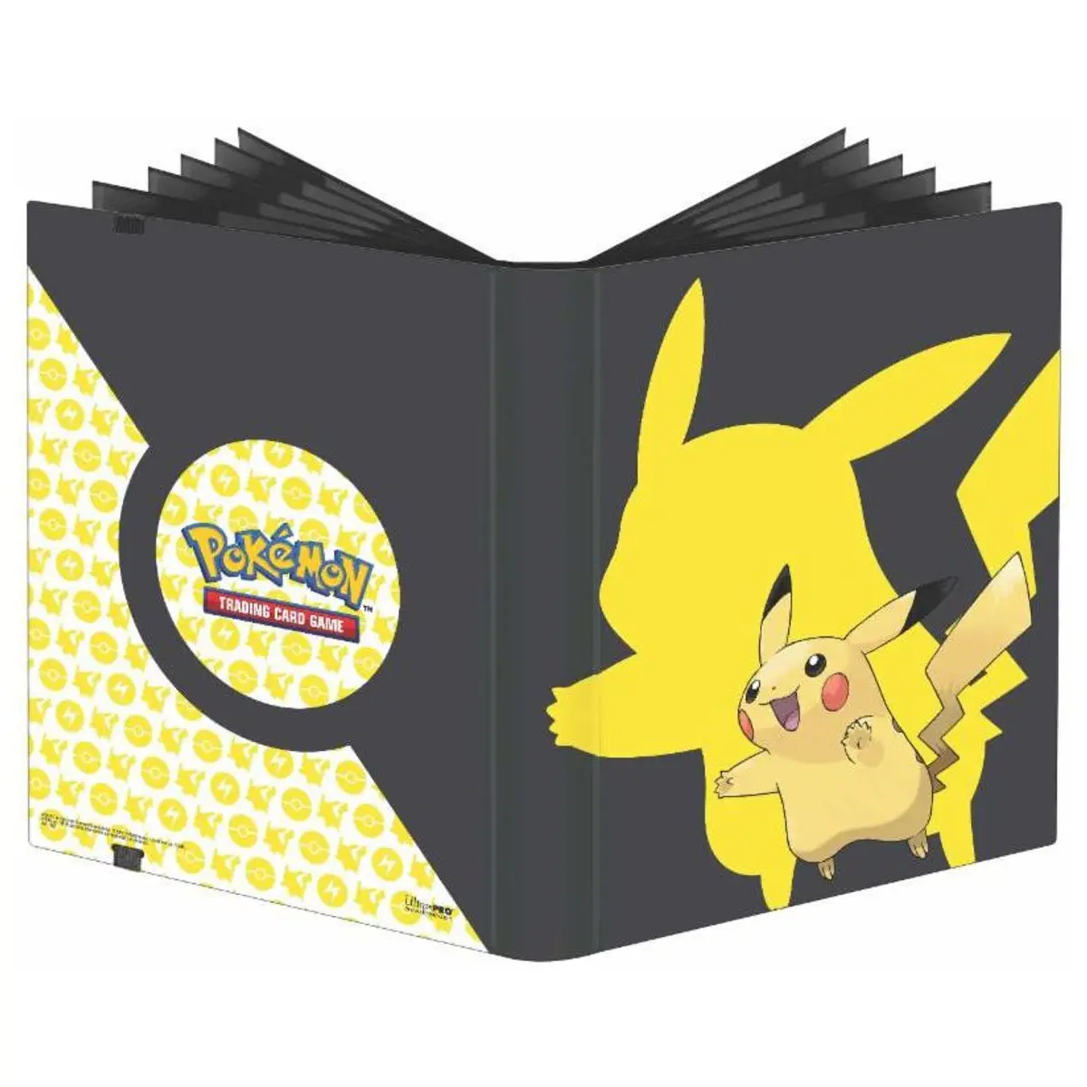 Ultra Pro PRO Binder 9-Pocket Pokemon 2019 Pikachu with Embossed Black Web Material & Side Loading Pockets for 360 Cards