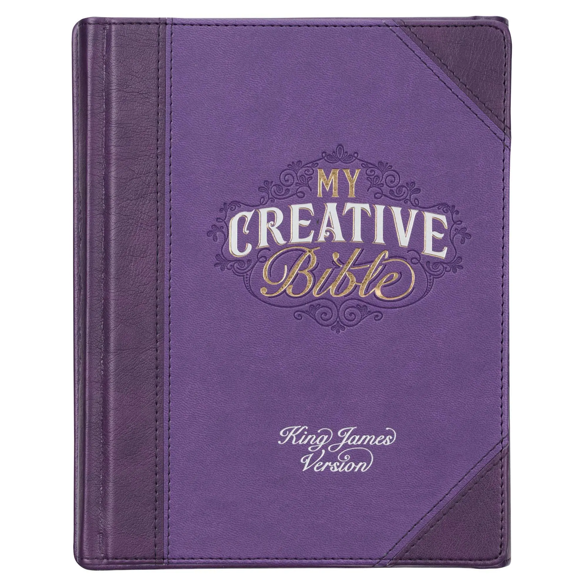 KJV Coloring Bible, Purple Faux Leather Hardcover Creative Religion & Philosophy Book