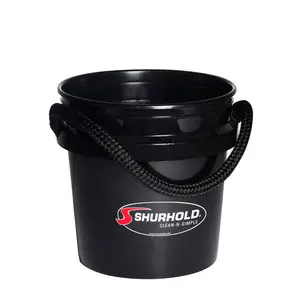World's Best Rope Handle Bucket (3.5G Black)