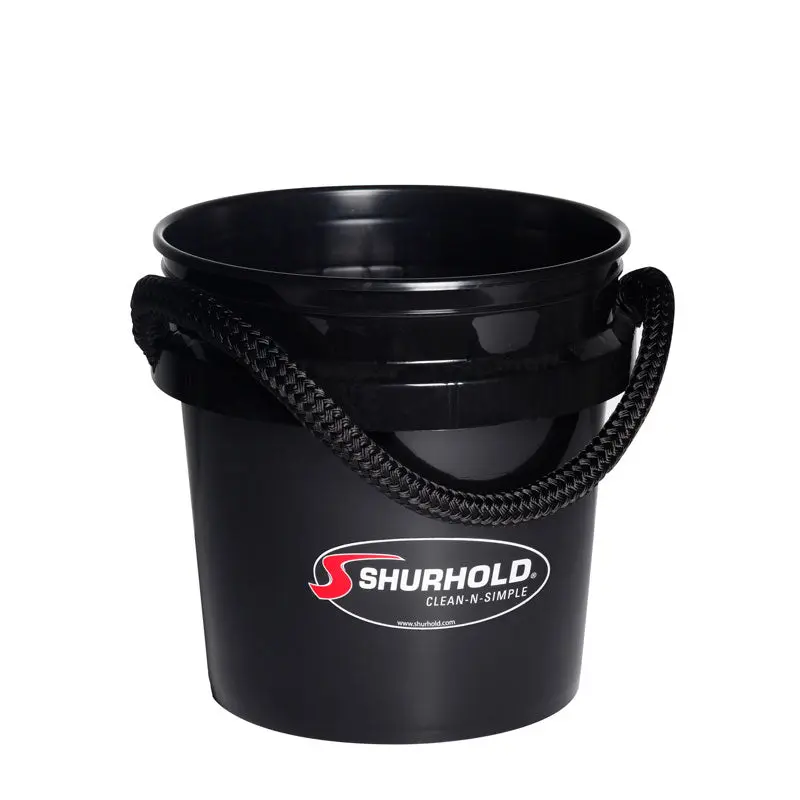 World's Best Rope Handle Bucket (3.5G Black)