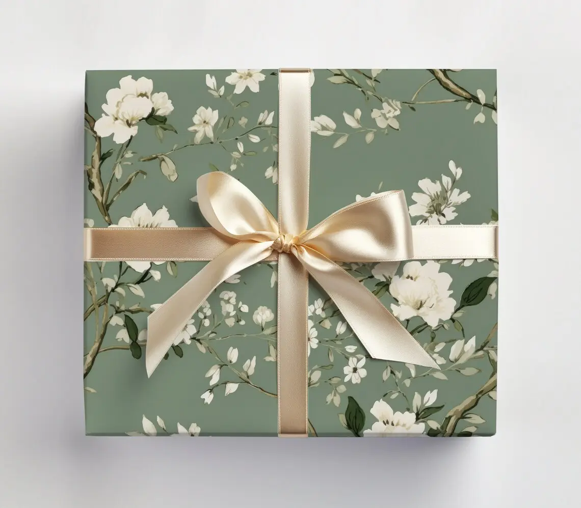 Sage Green Wrapping Paper Elegant Wrapping Paper, Green Wrapping Paper, Elegant Gift Wrap Roll, Green Wedding Gift Wrap, Elegant Wedding