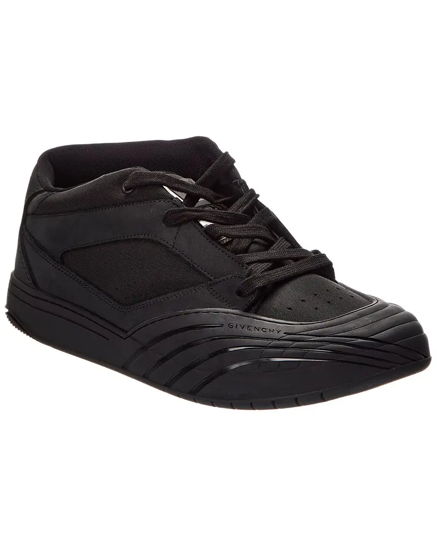 Givenchy Mid-Top Canvas & Leather Sneaker