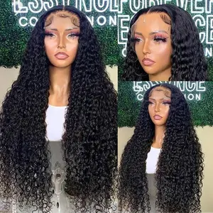 13x4 Inches 150% Longer Curly Wave Black Hair Wig - Realistic Ombre Ponytail with Bangs, Voluminous Waves & Soft Texture for Women, Everyday & Special Occasions, Versatile Hairpiece, Natural Look Hairpiece