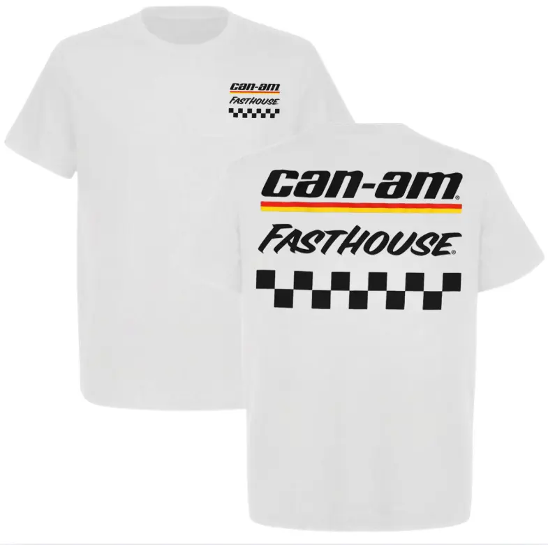 Can-Am x Fasthouse Racing T-Shirt, Offroad Racing Tshirt, UTV Tee, Gift For UTV fans, Full Size, Full Color
