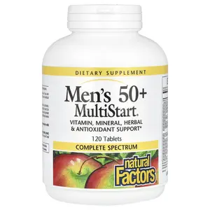 Natural Factors Men's 50+ MultiStart, 120 Tablets