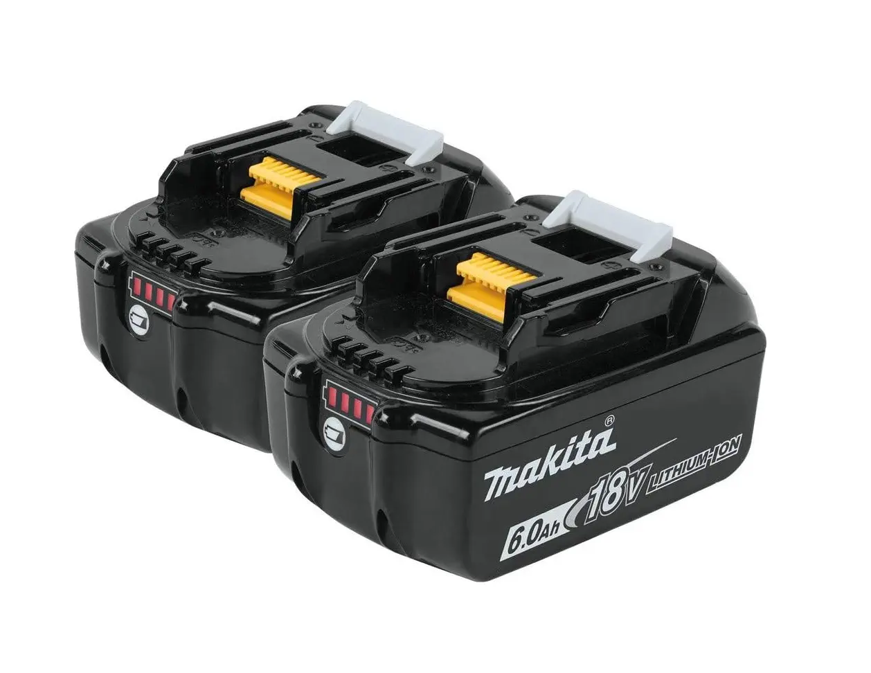 Makita BL1860B 18V LXT Lithium‑Ion 6.0Ah Battery (2 Pack) Makita BL1860B 18V LXT Lithium‑Ion 6.0Ah Battery (2 Pack)
