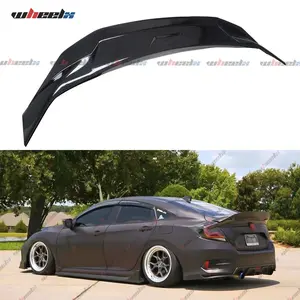 2016-2021 Honda Civic 4-Door Sedan - Glossy Black High-Kick Ducktail Trunk Spoiler, Not Compatible with 2-Door Coupe/Hatchback/Si and Sport Trim Models fathersdaygift fathersdaygift