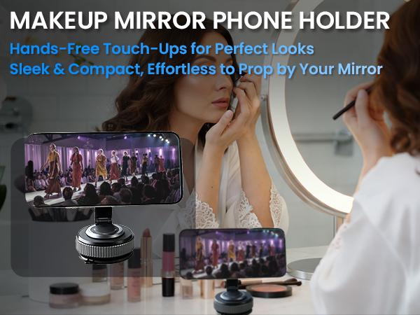 Magnetic Suction Cup Phone Mount, MagSafe Car Holder 360°, Car/Gym/Mirror, iPhone 16/15/14/13