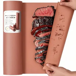 Pink Butcher Paper Roll 12" x 1800" (150') for Smoker BBQ Grilling Smoking Meat Unbleached Uncoated Unwaxed